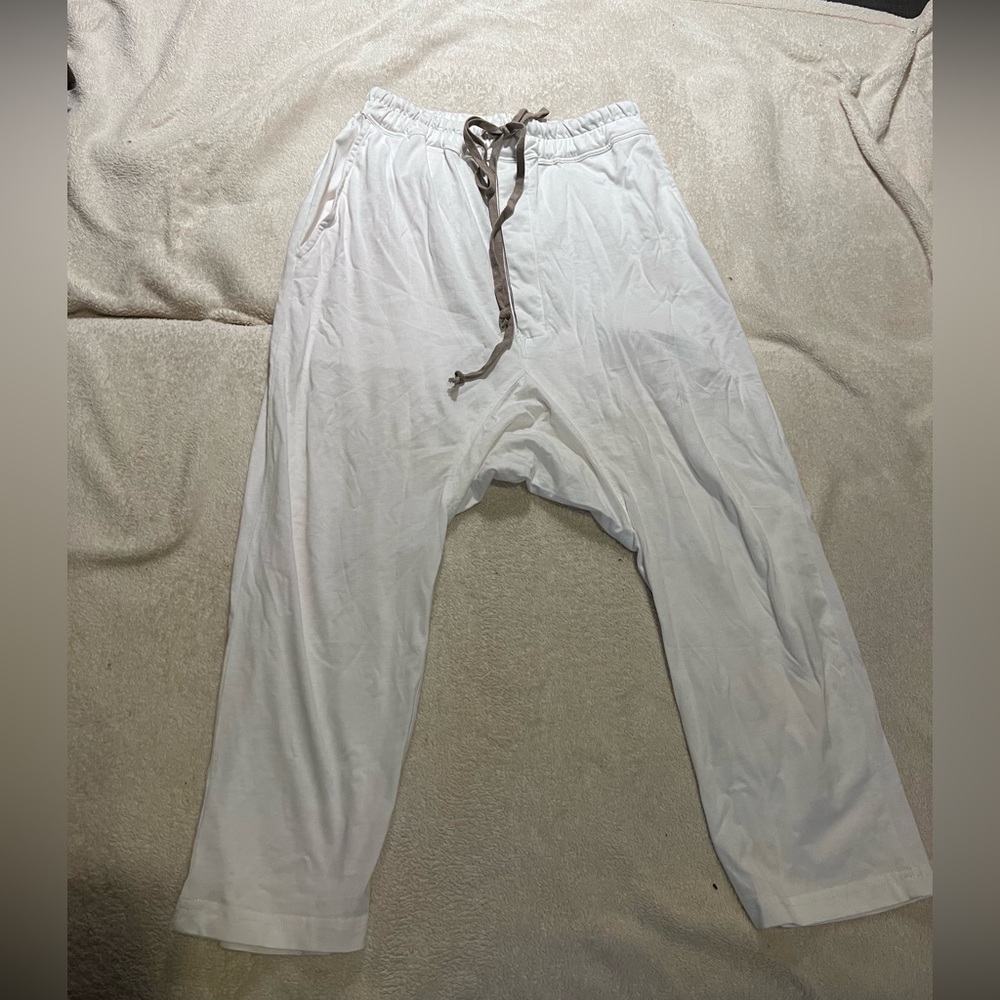 Rick Owens DRKSHDW Drawstring Astaire Lounge Pants Milk Colorway size M